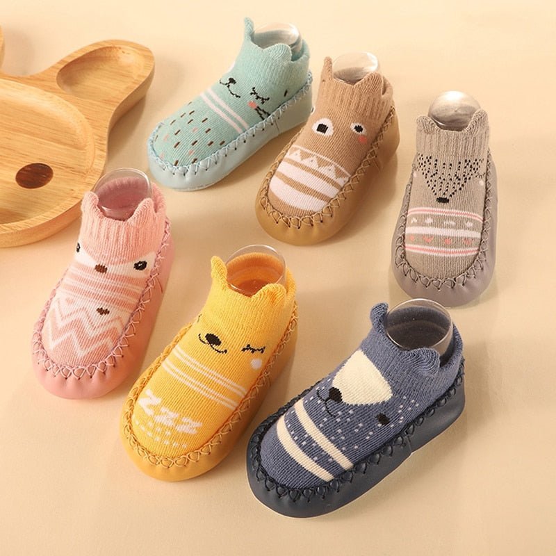 Chaussons mignonnes à semelles souples pour bébé - antino2