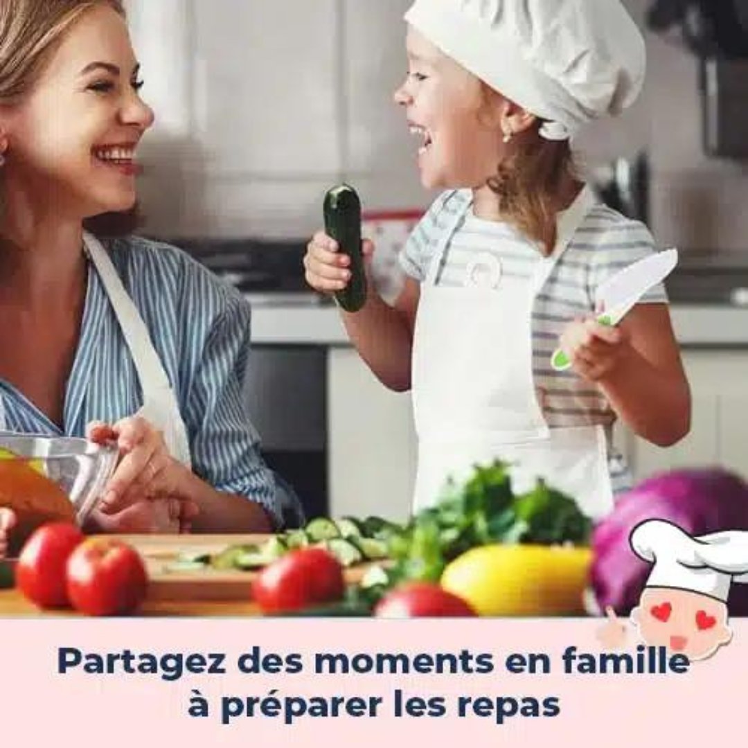 Couteau Enfant – Ensemble de Cuisine 13 pièces dès 2 ans - antino2
