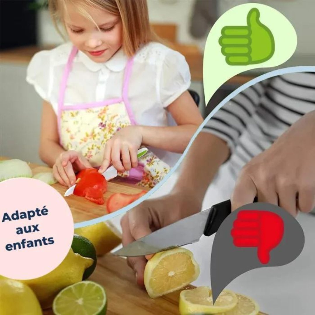 Couteau Enfant – Ensemble de Cuisine 13 pièces dès 2 ans - antino2