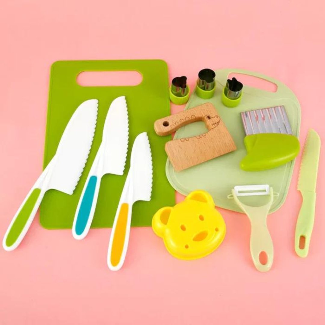 Couteau Enfant – Ensemble de Cuisine 13 pièces dès 2 ans - antino2